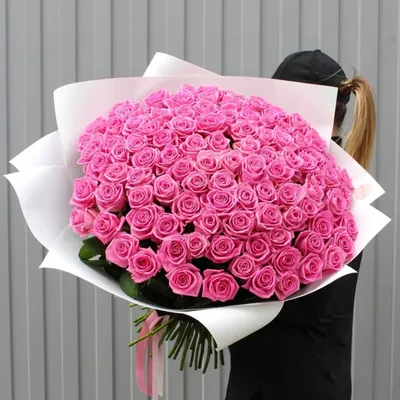 101 роза высокая 110/120 см №391 - 🌹 Цветы Новосибирск: