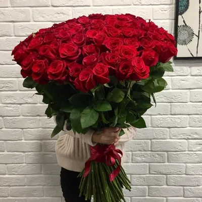 Купить 101 розу в Алматы | 51 Роза Алматы |