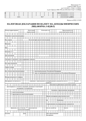 Скачать бесплатно актуальный бланк отчетности по форме Форма 3-НДФЛ —  Контур.Экстерн