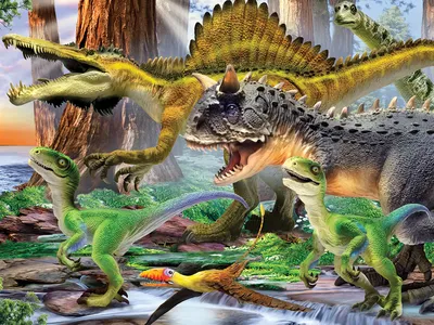 Битва Динозавров Сделать 3d — стоковые фотографии и другие картинки Динозавр  - Динозавр, Драться, Без людей - iStock