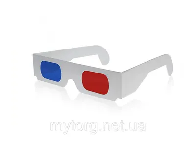 Картонные анаглифные 3D очки красный/синий (ID#248853223), цена: 39.20 ₴,  купить на Prom.ua