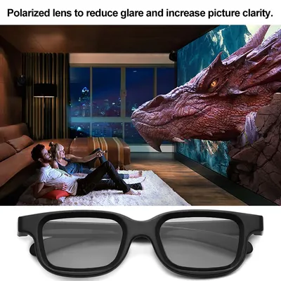 Поляризованные пассивные 3D-очки VQ163R, 4 шт | AliExpress