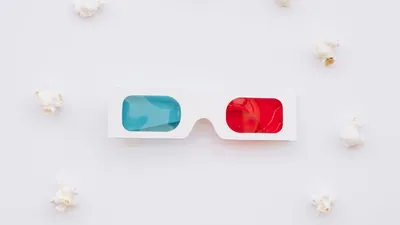 3D Очки аналоговые в черной оправе, красно синие box69.ru 18210009 купить  за 220 ₽ в интернет-магазине Wildberries