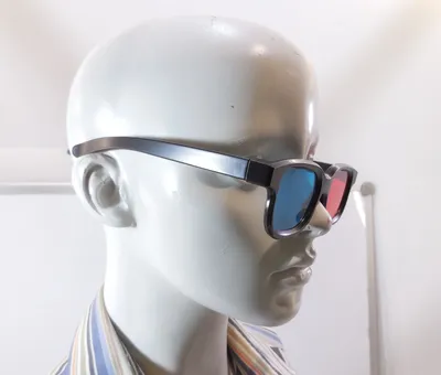 3d Rendering Of A Virtual Reality Glasses On A Blue Background. Фотография,  картинки, изображения и сток-фотография без роялти. Image 207111824