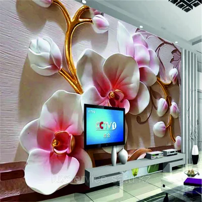 ᐉ Фотообои 3D цветы 368х254 см Consalnet Белоснежные орхидеи (1206P8)