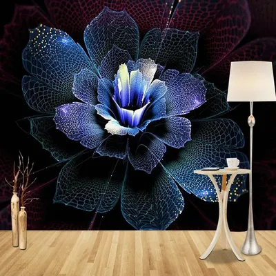 Красивые Цветы 3D Обои Пользовательские Фото 3D Цветы Росписи Обои  Современные Дома Украшения От 3 164 руб. | DHgate