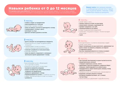 Новорожденный ребенок психомоторное развитие - календарь развития младенца  первый год жизни - Университет здорового ребёнка Няньковских