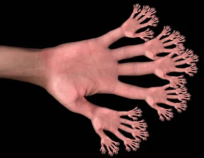 Необычная анатомия: 6 пальцев на руке