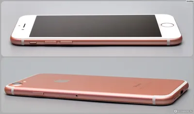 Картинка розового iPhone 7 в руке в формате PNG