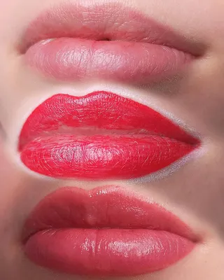 Татуаж губ в стиле акварель: красивые картинки для скачивания