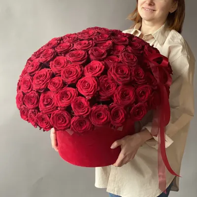 Букет 51 красная роза Эквадор 60см в пленке купить в Новосибирске | «Первый  цветочный Новосибирск»