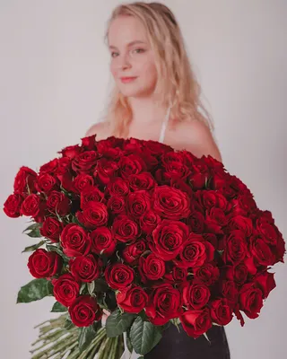 51 алая роза купить с доставкой за 16279 в Нижнем Новгороде