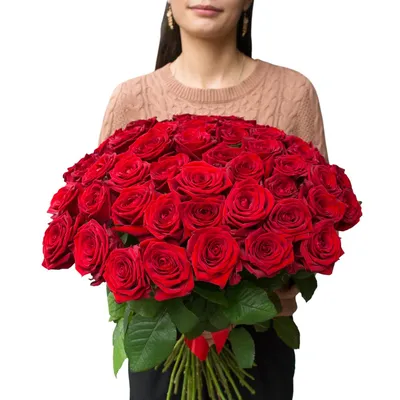 51 алая роза по цене 14005 ₽ - купить в RoseMarkt с доставкой по  Санкт-Петербургу