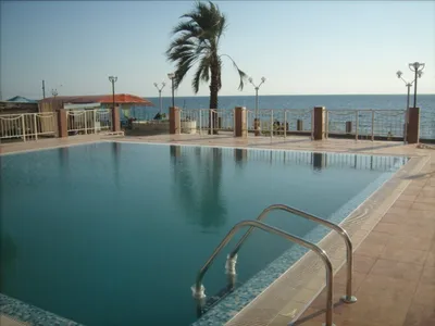 Отель Алекс 4* - Фото пляж, номера, территория в Гагре