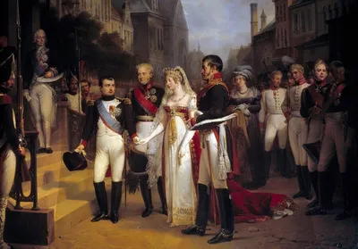 Александр I с императрицей Жозефиной и ее семьей, автор неизвестен