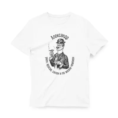 Мужская футболка хлопок Александр лучший купить в интернет магазине | Цена  1665 руб | Имена