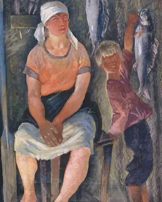 Александр Николаевич Самохвалов With a shovel, 1934: Description of the  artwork | Arthive