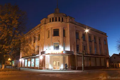 Фотопроект \"Ночная Александрия\": Театр, универмаг и Европейская площадь