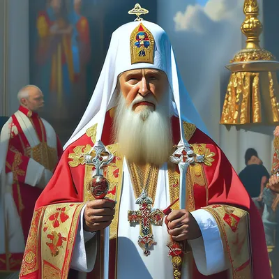 Вице-президент А. В. Руцкой м Патриарх Алексий II | РИА Новости Медиабанк