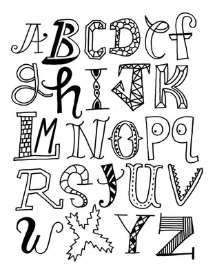 Раскраска Английский алфавит распечатать бесплатно в формате А4 (74 картинки)  | RaskraskA4.ru