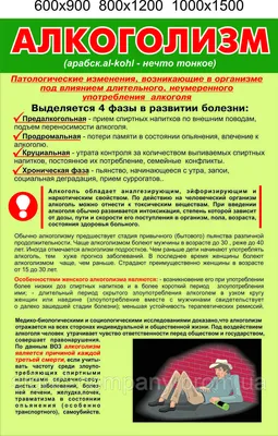 2433 Плакат информационный Алкоголизм (2719) купить в Минске, цена