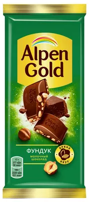 Шоколад Alpen Gold молочный с фундуком 85 г - отзывы покупателей на  маркетплейсе Мегамаркет | Артикул: 100028049778