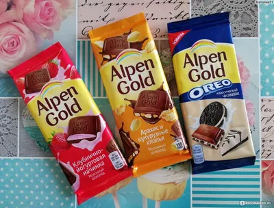 Шоколад Alpen Gold MIX FUN c фруктами,рисовыми шариками и карамелью,150 г.  купить оптом, цена от 348.89 руб.