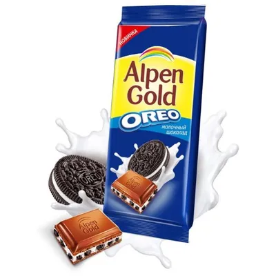 Шоколад молочный Alpen Gold (Альпен Гольд) 90г соленый миндаль-карамель  купить с доставкой на дом в интернет-магазине Торнадо