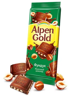 Шоколад Alpen Gold молочный с фундуком — купить в интернет-магазине по  низкой цене на Яндекс Маркете