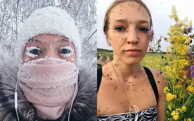 Прошёл год, а это так никто и не повторил»: якутянка, прославившаяся  заснеженными ресницами, снова сделала селфи с комарами - KP.RU