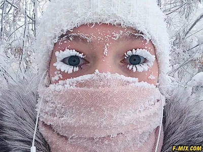 Якутянка Анастасия Груздева повторила знаменитое селфи с заснеженными  ресницами — Yakutia-daily.ru