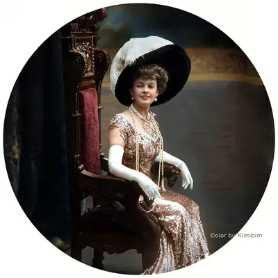 Singer Anastasia Vyaltseva, St. Petersburg, | Анастасия Вяльцева, 1910 –  Color by Klimbim 0.2