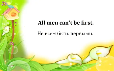 Копилка учителя: Английские пословицы и поговорки. English proverbs.