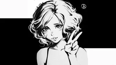 Черно-белые аниме аватарки (80 Картинок) - AniYuki.com