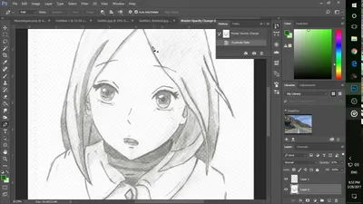 Photoshop: Using The Pen Tool for Anime Art - YouTube