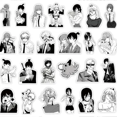 anime black and white stickers | Стикер-арт, Милые рисунки, Артбуки