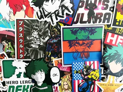 100 My Hero Academia Anime Stickers Boku No Hero Decals | eBay