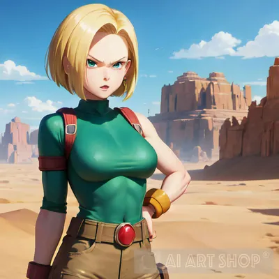 Android 18 Dragon Ball Anime\" Canvas Print for Sale by Spacefoxart |  Redbubble