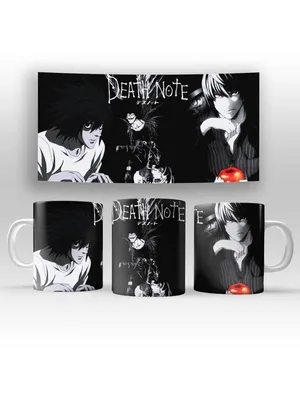 Кружка Аниме\"Тетрадь смерти.\" 330мл./КР154432/Mug anime \"deathnote. |  AliExpress