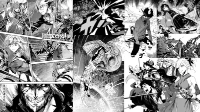 Black White anime manga black white | Милые рисунки, Черно-белое, Аниме