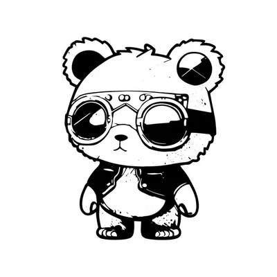 Anime Panda Clipart Transparent PNG Hd, Panda Cartoon Animal, Animal, Cute,  Panda PNG Image For Free Download