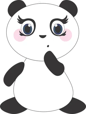 Premium Vector | Panda logo anime kawaii illustration