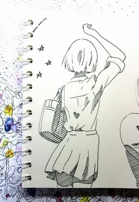 anime #art #drawing #sketchbook #notebook #neko #cute #kawaii #meowaverita # скетчбук #рисунок #блокнот #неко #линер #ритааве… | Рисунки-каракули,  Рисунок, Рисовать