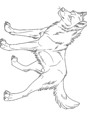 Красивый аниме черный волк с …» — создано в Шедевруме