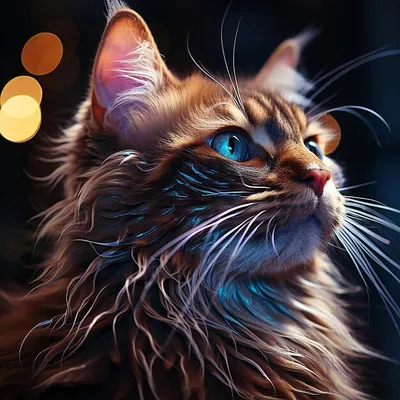 Анимированные изображения кошек в формате hd. | Премиум Фото