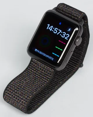 Изображение Apple Watch на руке с деталями