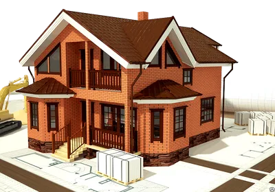 Проекты домов из кирпича и строительство - заказать дом в компании 100  Квадратов
