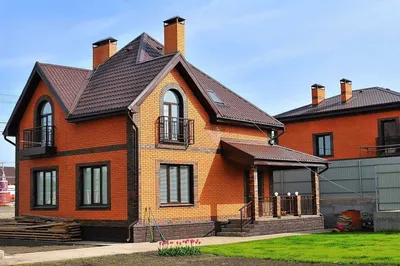 Фасад из серого кирпича – его преимущества, недостатки и особенности  облицовочного материала