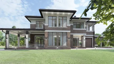 Проект дома в стиле модерн от архитектурного бюроMiriada Group