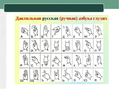 Язык глухонемых | Проектная деятельность